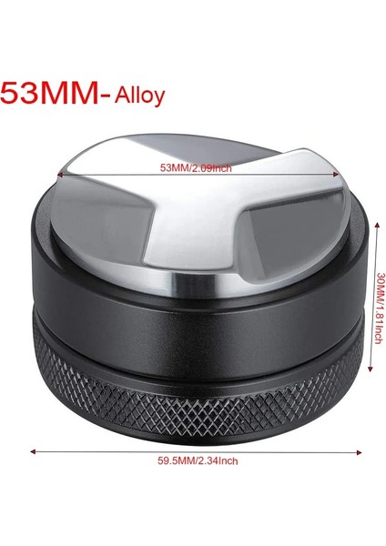 3AÇI 53MM Stili Paslanmaz Çelik 3 Açılı Kahve Tamper ve Çift Kahve Mat Iğneli Düz Kahve Tamperleri (Yurt Dışından)
