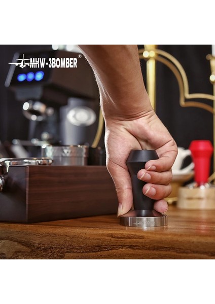 51 Mm'lik Siyah Stil Kahve Sabotaj Espresso Sabotaj Paslanmaz Çelik Düz Tabanlı Barista Sabotaj Araçları Espresso Makinesi Aksesuarları (Yurt Dışından) modelleri