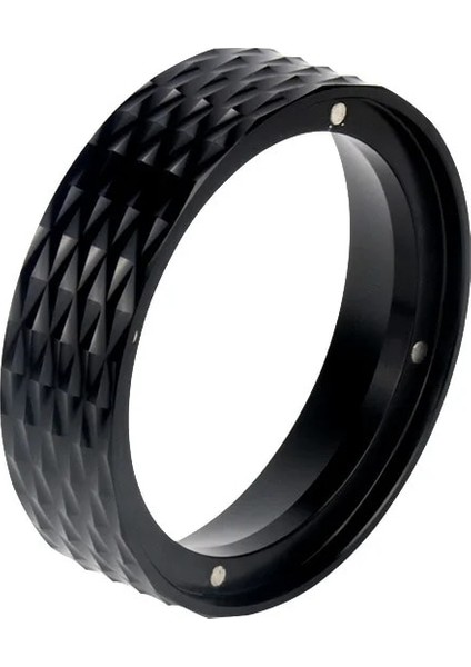 Siyah 58MM Tarzı Yeni Alüminyum Kahve Dozaj Halkası Distribütörü El Yapımı Kahve Makinesi Aracı mm Kahve Aksesuarları Için Barista Cof Ware (Yurt Dışından)