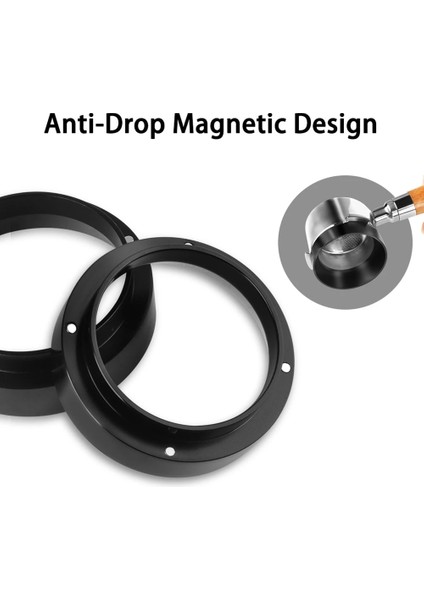 Gümüş Tarzı 53 mm Kahve Dozaj Halkası Kahve Distribütörü El Yapımı Kahve mm Espresso Kahve Sabotaj Demleme Kase Için Dozaj Huni Halkası (Yurt Dışından) indirimleri