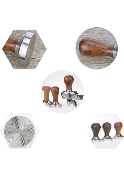 Ceviz Ahşap Tarzı 53 mm Paslanmaz Çelik Kahve Sabotaj Chacate Preto Ahşap Saplı Kahve Tozu Çekiç Cafe Aksesuarları (Yurt Dışından) modelleri
