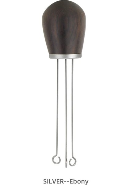 S Abanoz Tarzı Masif Ahşap Saplı Iğne Kahve Tamper Kahve Sabotaj Dağıtıcı Düzleştirici Alet Iğne Tipi Kahve Tozu Dağıtıcı (Yurt Dışından)