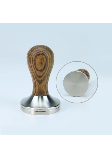 Kırmızı Sandal Ağacı Stili 57MM Ahşap Saplı Kahve Sabotaj Tozu Çekiç Paslanmaz Çelik Taban Barista Espresso Sabotaj Aksesuarları (Yurt Dışından) modelleri