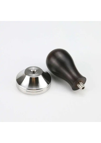 Kırmızı Sandal Ağacı Stili 57MM Ahşap Saplı Kahve Sabotaj Tozu Çekiç Paslanmaz Çelik Taban Barista Espresso Sabotaj Aksesuarları (Yurt Dışından) fırsatları