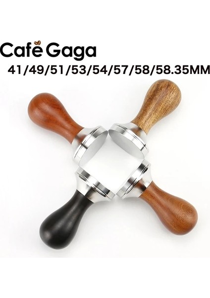 Kırmızı Sandal Ağacı Stili 57MM Ahşap Saplı Kahve Sabotaj Tozu Çekiç Paslanmaz Çelik Taban Barista Espresso Sabotaj Aksesuarları (Yurt Dışından) indirimleri