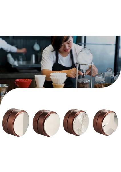 Üç Kağıt Hamuru Alt Stili 49MM Kahve Sabotaj Kahve Dağıtıcı Ayarlanabilir Espresso Tozu Çekiç Dağıtıcı Kahve Sabotaj Düzleştirici (Yurt Dışından) modelleri