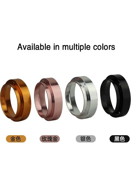 Gümüş Tarzı 51 mm Manyetik Kahve Dozaj Halkası Espresso Toz Konteyner Öğütücü Demleme Kasesi Kahve Tozu Portafilter (Yurt Dışından)