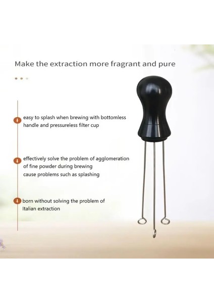 No.2 Tarzı Paslanmaz Çelik Saplı Espresso Kahve Sabotaj Karıştırma Iğnesi Filtre Kahve Makinesi Araçları Barista Araçları Kahve Aksesuarları (Yurt Dışından) fırsatları