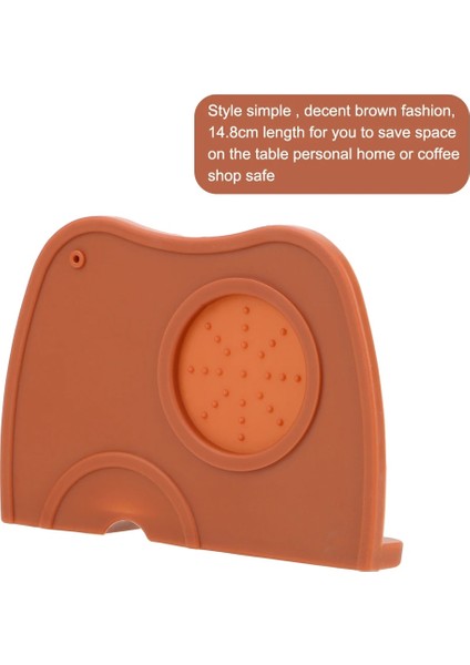 Kahverengi Tek Stil Silikon Kauçuk Köşe Mat Takım Tutucu Barista Kahve Sıkıştırma Mat Dudak Dayanıklı Ped Espresso Kahve Sabotaj Mat (Yurt Dışından) modelleri