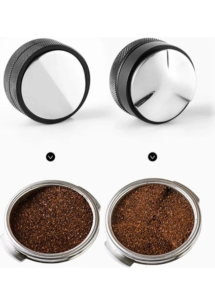 Düz Taban Stili Çoğu Portafilter Için Ayarlanabilir Paslanmaz Çelik Kahve Distribütörü Espresso Sabotaj (Yurt Dışından) indirimleri