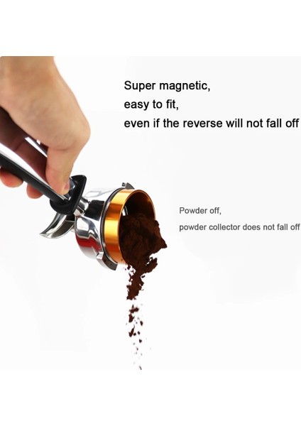 Siyah 54MM Stili mm Manyetik Espresso Kahve Tozu Kabı Öğütücü Kahve Makinesi Aksesuarları Için Dozaj Halkası (Yurt Dışından) indirimleri