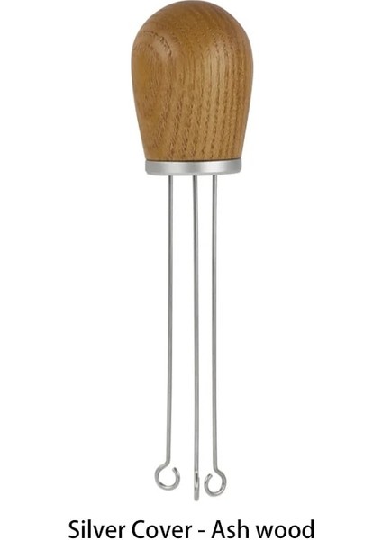 S Dişbudak Ahşap Stili Masif Ahşap Saplı Iğne Kahve Tamper Kahve Sabotaj Dağıtıcı Düzleştirici Alet Iğne Tipi Kahve Tozu Dağıtıcı (Yurt Dışından)