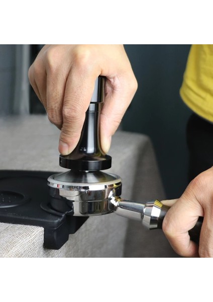 Siyah Stil 53 mm Kahve ve Espresso Mat Toz Çekiç Için Kalibre Edilmiş Dış Müdahale Basıncı (Yurt Dışından) fırsatları