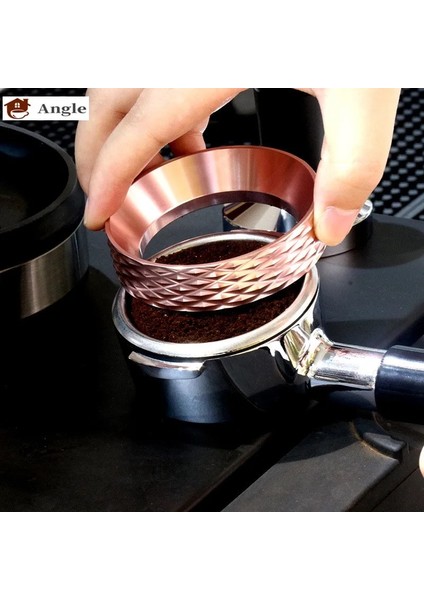 Siyah Stil 58 mm mm Mıknatıs Akıllı Dozaj Halkası Bira Kase Kahve Sabotaj Tozu Espresso Barista Aracı Huni Portafilter (Yurt Dışından)