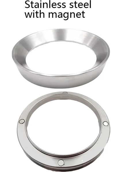 Mıknatıs Tarzı Gümüş 58,3 mm Paslanmaz Çelik Idr Akıllı Dozaj Halkası mm Bira Kasesi Için Kahve Tozu Espresso Barista Profilter Sapı Için (Yurt Dışından)