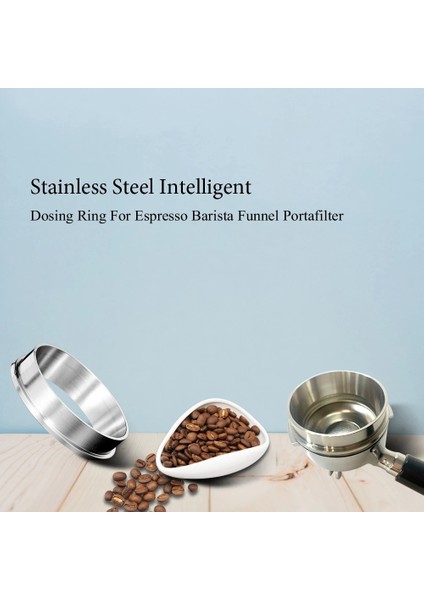 Mıknatıs Tarzı Gümüş 58,3 mm Paslanmaz Çelik Idr Akıllı Dozaj Halkası mm Bira Kasesi Için Kahve Tozu Espresso Barista Profilter Sapı Için (Yurt Dışından) indirimleri