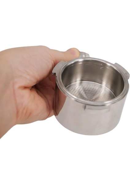 Gümüş Tarzı 51MM Paslanmaz Çelik Kahve Dipsiz Portafilter Delonghi EC680EC685 Filtre 51 mm Yedek Filtre Sepeti Kahve Aksesuarları (Yurt Dışından) modelleri