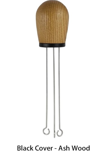 B Dişbudak Ağacı Stili Masif Ahşap Saplı Iğne Kahve Tamper Kahve Sabotaj Dağıtıcı Düzleştirici Alet Iğne Tipi Kahve Tozu Dağıtıcı (Yurt Dışından)