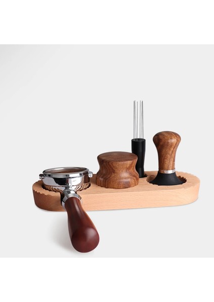 Küçük Stil Kahve Sabotaj Tutucu Filtre Standı Ceviz Espresso Distribütörü Mat Raf Kahve Makinesi Aracı Aksesuarları Barista Hediye (Yurt Dışından) fırsatları