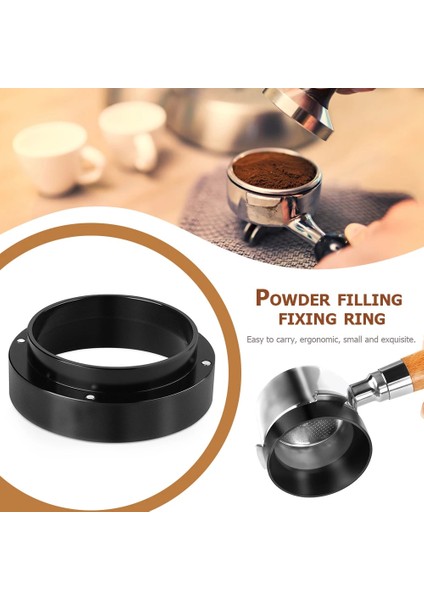Gümüş Tarzı 58 mm Kahve Dozaj Halkası Kahve Distribütörü El Yapımı Kahve mm Espresso Kahve Sabotaj Demleme Kase Için Dozaj Huni Halkası (Yurt Dışından) fiyatları