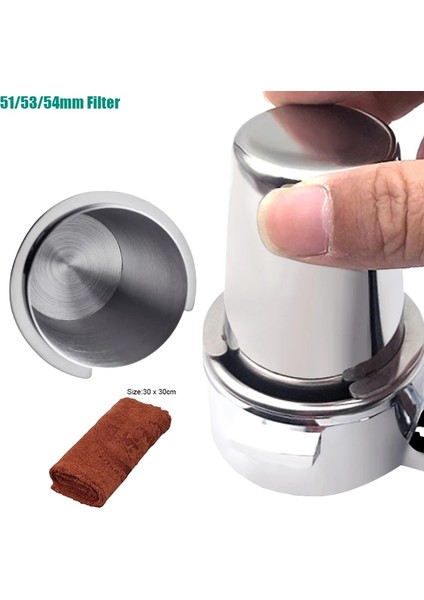 Şerit Kupa Havlu Stili mm Espresso Makinesi Için 304 Paslanmaz Çelik Kahve Dozaj Bardağı Toz Besleyici Parçası (Yurt Dışından) indirimleri