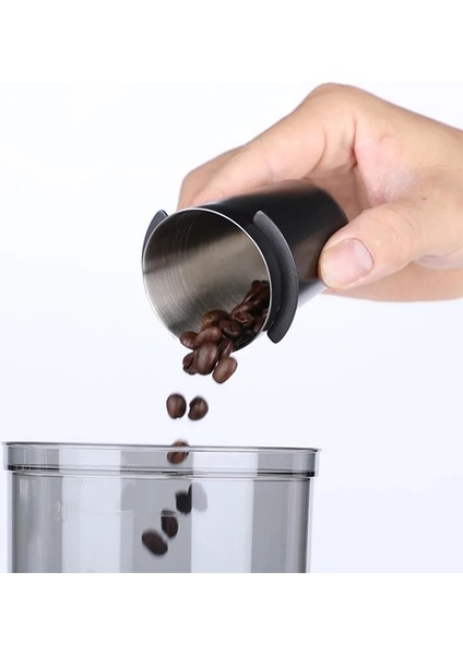 Gümüş 58MM Stili mm Kahve Dozaj Fincan Kahve Toz Besleyici Espresso Dozaj Fincan Paslanmaz Dayanıklı Çelik Kahve Dozajlama Aleti Gümüş Siyah (Yurt Dışından) fiyatları