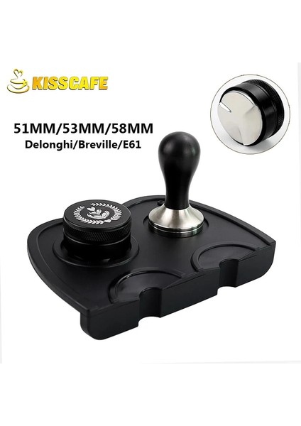 Kahverengi Ped Tarzı 58 mm mm Ayarlanabilir Paslanmaz Çelik Espresso Kahve Tozu Çekiç Kahve Ahşap Sabotaj Seti Barista Araçları Kahve Dağıtımı (Yurt Dışından) fiyatları