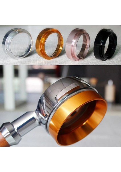 Siyah Yüzük 53MM Tarzı Alüminyum Akıllı Kahve Dozaj Halkası Demleme Kasesi Kahve Yakında Toz Espresso Barista Portafilter (Yurt Dışından) indirimleri