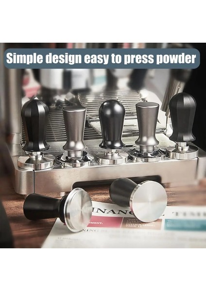 53 mm Tarzı mm Ayarlanabilir Derinlik Kahve Sabotaj Kalibre Edilmiş Sabit Basınç Espresso Dağıtıcı Paslanmaz Çelik Sabotaj Barista Araçları (Yurt Dışından) modelleri