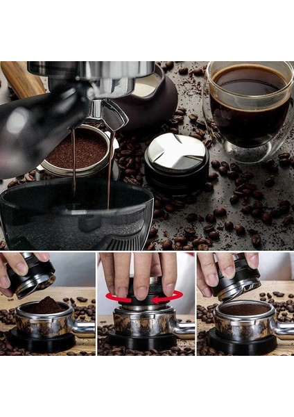 51 mm Tarzı mm Kahve Dağıtıcı ve Kurcalama, Çift Kafa Kahve Düzleştirici Uyar, Ayarlanabilir Derinlik - Profesyonel Espresso El Kurcalamaları (Yurt Dışından) fiyatları