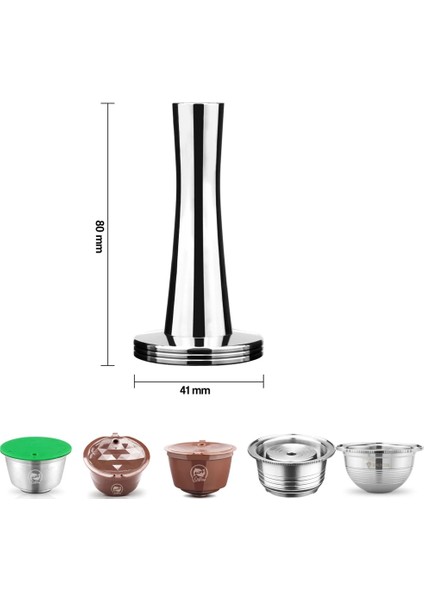 Dolce Gusto Kurcalama Stili Kahve Paslanmaz Çelik Kahve Sabotaj Dolce Gusto Nespresso Için Illy Ağır Düz Taban Kahve Sabotaj Espresso Pedi Tozu Çekiç (Yurt Dışından)