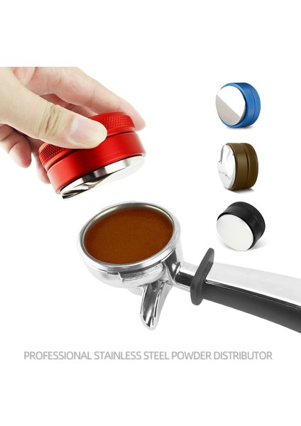 Stili Temizle Çoğu Portafilter Için Ayarlanabilir Paslanmaz Çelik Kahve Distribütörü Espresso Sabotaj (Yurt Dışından) fırsatları