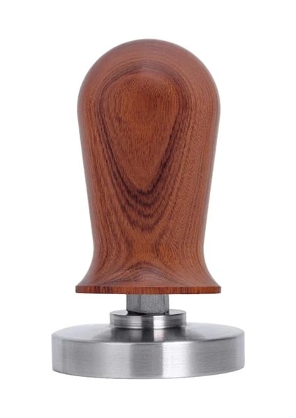 Ahşap Sap B Tarzı 51 mm Kalibre Edilmiş Kahve Sabotaj mm Düz Taban, Paslanmaz Çelik Profesyonel Barista Espresso Kahve Sabotaj Makinesi Aletleri (Yurt Dışından)