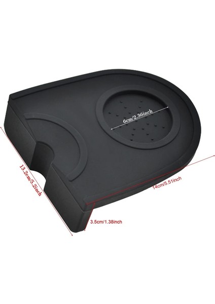 SIYAH150 Tarzı Espresso Kahve Kurcalama Matı Silikon Kauçuk Köşe Matı (Kahve Damgalayıcı Yok) Kaymaz Ped Aracı (Yurt Dışından)