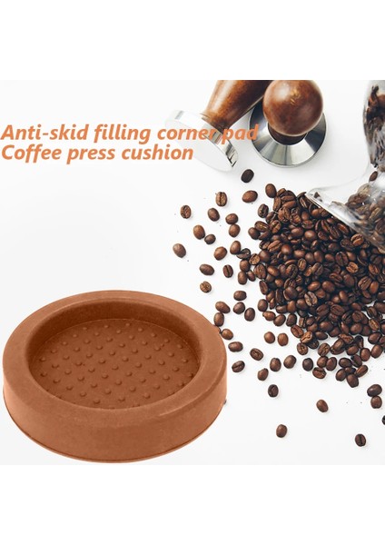 Siyah Stil Kahve Kaymaz Mat Kaymaz Espresso Kahve Sabotaj Pedi Silikon Yuvarlak Sabotaj Mat Kahve Tozu Çekiç Makinesi Cof Ware (Yurt Dışından) fırsatları