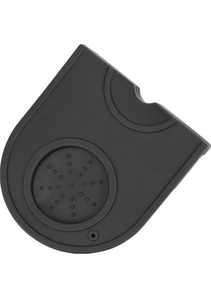 Siyah Küçük Stil Silikon Kauçuk Köşe Mat Barista Kahve Tampon Mat Kaymaz Ped Espresso Kahve Sabotaj Mat Takım Tutucu (Yurt Dışından)