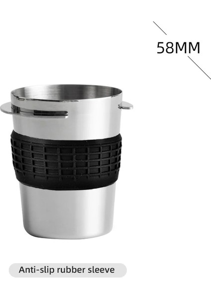 Srs 58MM Stili Destek Paslanmaz Çelik Kahve Dozajlama Kupası Espresso Makinesi Dozajlama Kupası Için Toz Besleyici Parçası (Yurt Dışından)