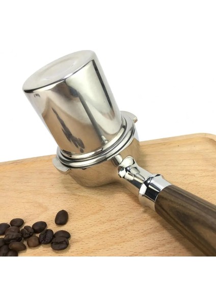 Buzlu Siyah 51MM Stili mm Dozaj Kabı Sökülebilir Tasarım Cilalı Pürüzsüz Yüzey Paslanmaz Çelik Kahve Kahve Tozu Besleyici Kahve Makinesi Için (Yurt Dışından) fiyatları