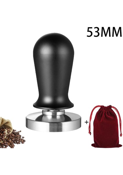 Siyah Elastik 53 mm Stili Kahve Sabotaj Cafe Sabotaj Standı Basın Espresso Kahve Makinesi Çift Kahve Mat Iğne Barista Aksesuarları (Yurt Dışından)