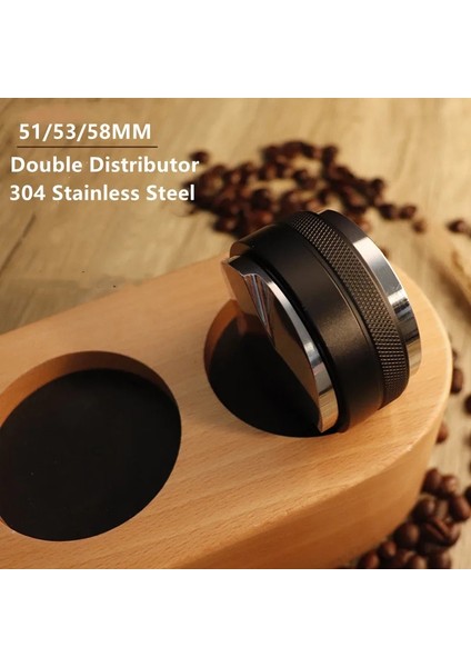 Ceviz Düz Stil 53 mm mm Kahve Distribütörü Kalibre Edilmiş Basınç Sabotaj Tozu Çekiç Barista Espresso Makinesi Araçları Cafe Aksesuarları (Yurt Dışından)