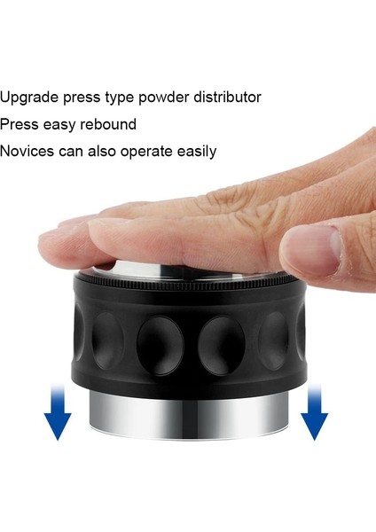 Gümüş A Tarzı 53 mm Profesyonel Kahve Espresso Dağıtım Sabotaj Aracı Kahve Distribütör Aracı Kahve Düzleştirici Uyar (Yurt Dışından) modelleri