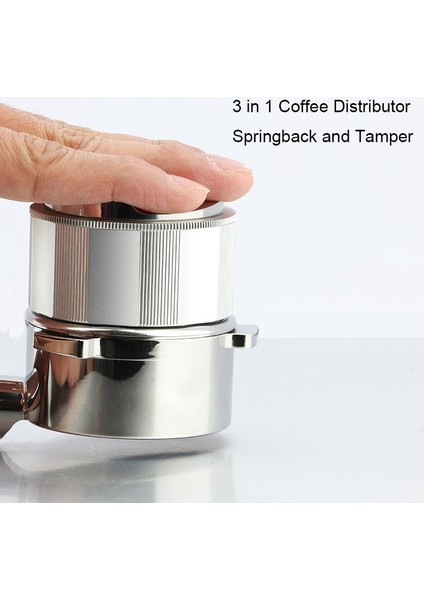 Gümüş A Tarzı 53 mm Profesyonel Kahve Espresso Dağıtım Sabotaj Aracı Kahve Distribütör Aracı Kahve Düzleştirici Uyar (Yurt Dışından) indirimleri