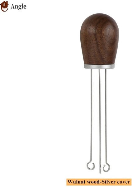 Ceviz Ahşap Gümüş Tarzı Masif Ahşap Saplı Kahve Iğnesi Distribütör Kahve Sabotaj Düzleştirici Alet Kahve Tozu Dispenseri 탬퍼ادوات قهوة Baritsta Tools (Yurt Dışından) fiyatları