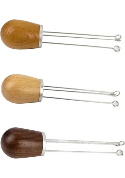 Ceviz Ahşap Gümüş Tarzı Masif Ahşap Saplı Kahve Iğnesi Distribütör Kahve Sabotaj Düzleştirici Alet Kahve Tozu Dispenseri 탬퍼ادوات قهوة Baritsta Tools (Yurt Dışından) indirimleri