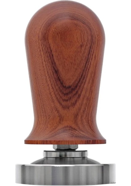 B Tarzı 58 mm mm Kalibre Edilmiş Espresso Tamper, Yaylı Ahşap Saplı Kalibre Kahve Sabotaj Paslanmaz Çelik Düz Taban (Yurt Dışından) fiyatları