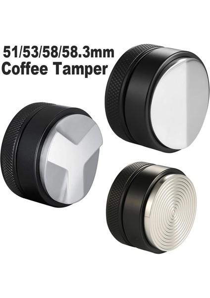 Ordu Yeşili Tarzı 58 mm .3mm Ayarlanabilir Paslanmaz Çelik Kahve Espresso Sabotaj Macaron Dışbükey Üç Açılı Eğim Taban Dağıtım Araçları (Yurt Dışından)