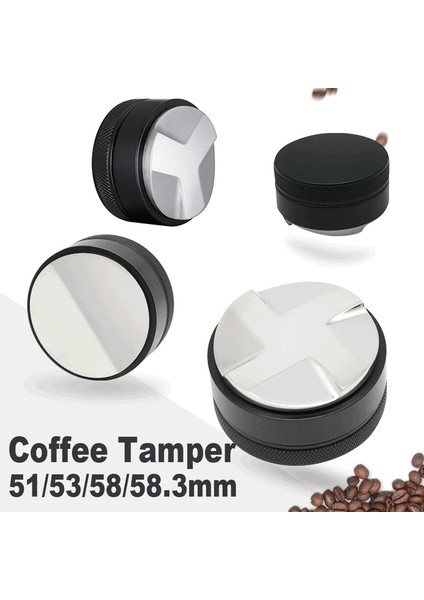 Ordu Yeşili Tarzı 58 mm .3mm Ayarlanabilir Paslanmaz Çelik Kahve Espresso Sabotaj Macaron Dışbükey Üç Açılı Eğim Taban Dağıtım Araçları (Yurt Dışından) fiyatları