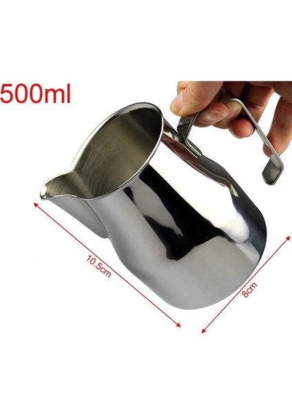 Jıan 500ML Süt Bardağı Stili Kahve Sabotaj Paslanmaz Çelik Esneklik Ayarlanabilir Basınç Sabotaj Çekiç Kahve Gereçleri Portafilter Kahve Aksesuarları (Yurt Dışından)