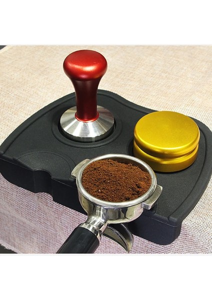 Siyah 12.5X14CM Stili Kaymaz Kahve Sabotaj Matı Espresso Pad Kahve Sıkıştırma Tutucu Sabotaj Kauçuk Köşe Ped Silikon Kahve Gereçleri Sıkıştırma Matı (Yurt Dışından) fiyatları