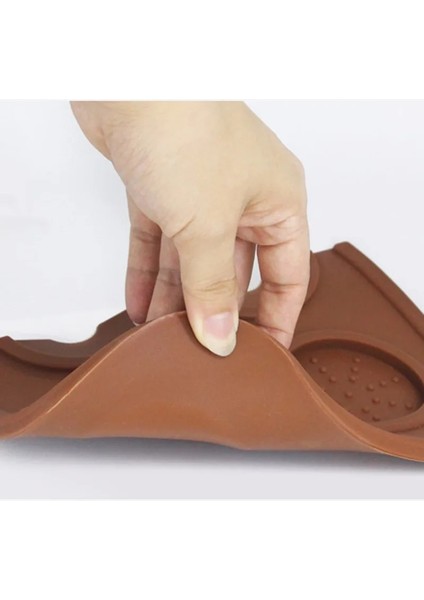 Siyah 12.5X14CM Stili Kaymaz Kahve Sabotaj Matı Espresso Pad Kahve Sıkıştırma Tutucu Sabotaj Kauçuk Köşe Ped Silikon Kahve Gereçleri Sıkıştırma Matı (Yurt Dışından) modelleri